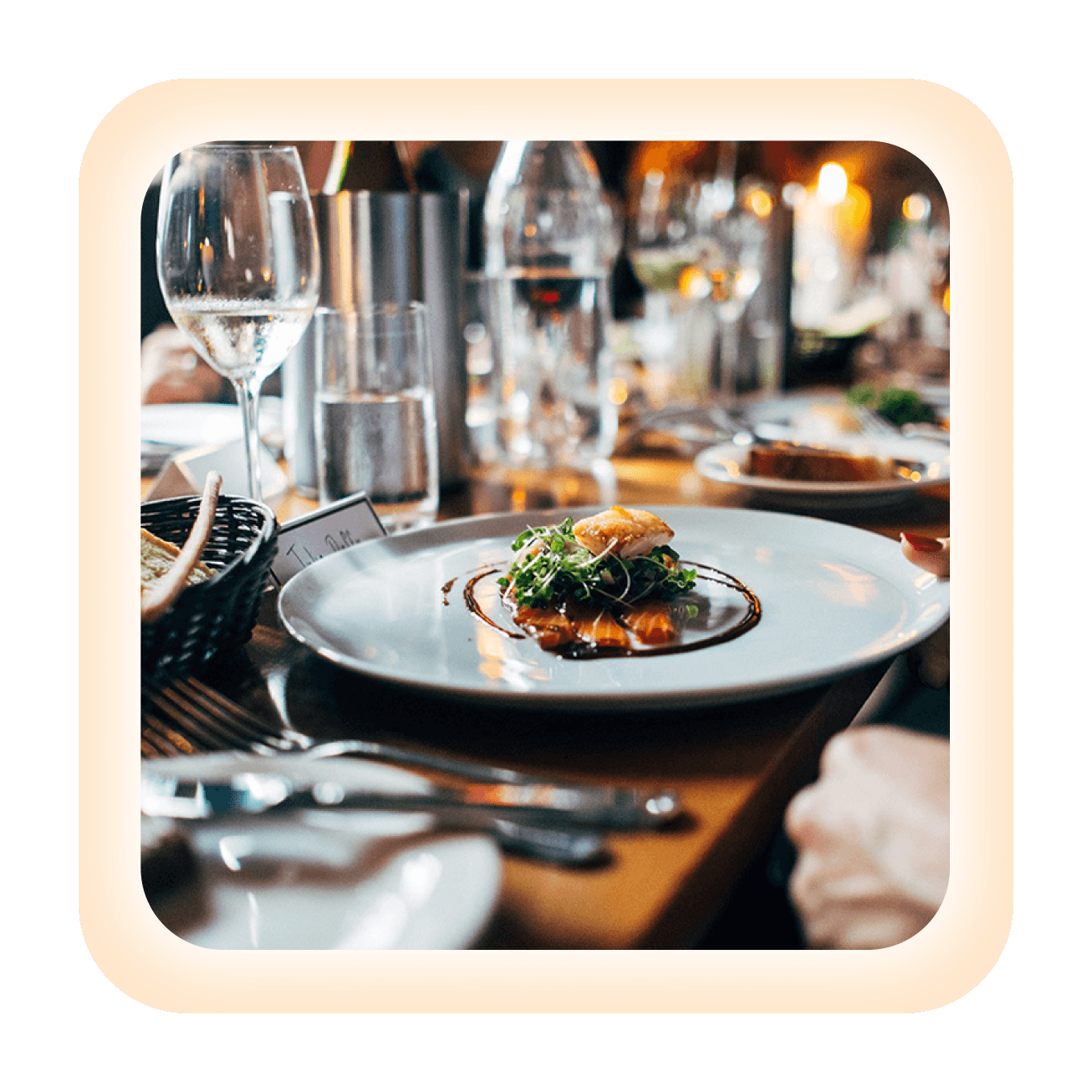 An image of palm trees and a costal sky.