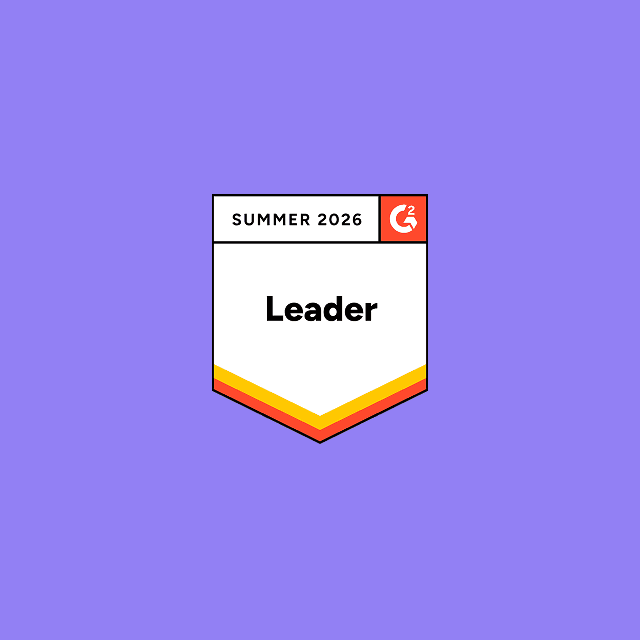 G2 Award: Leader, Summer 2026.