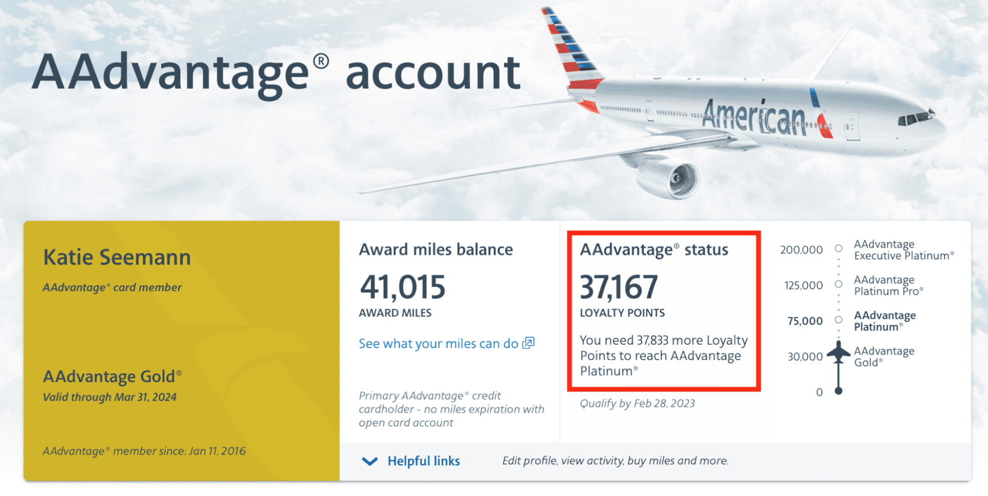 AAdvantage Loyalty Program Example