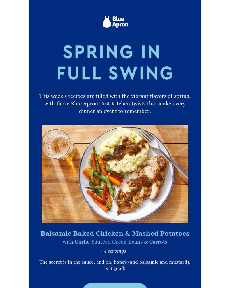 An example of a Blue Apron email