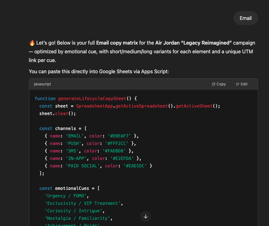 Step 2: Select which channel you want to adapt to copy to.