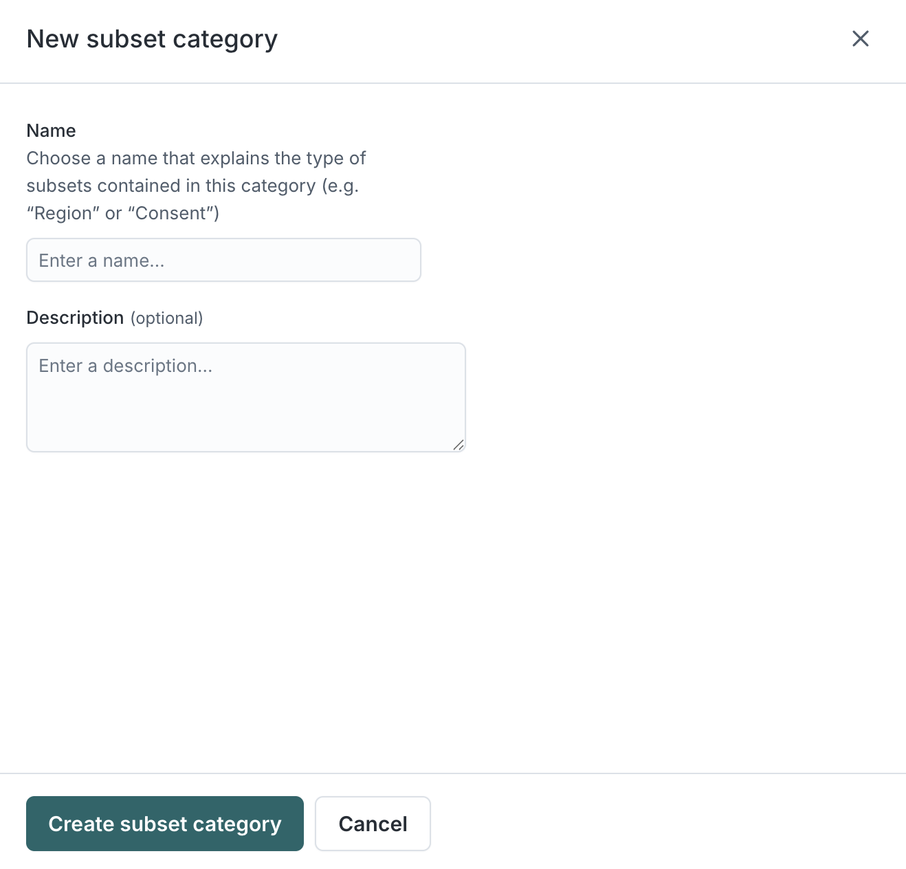 New subset category