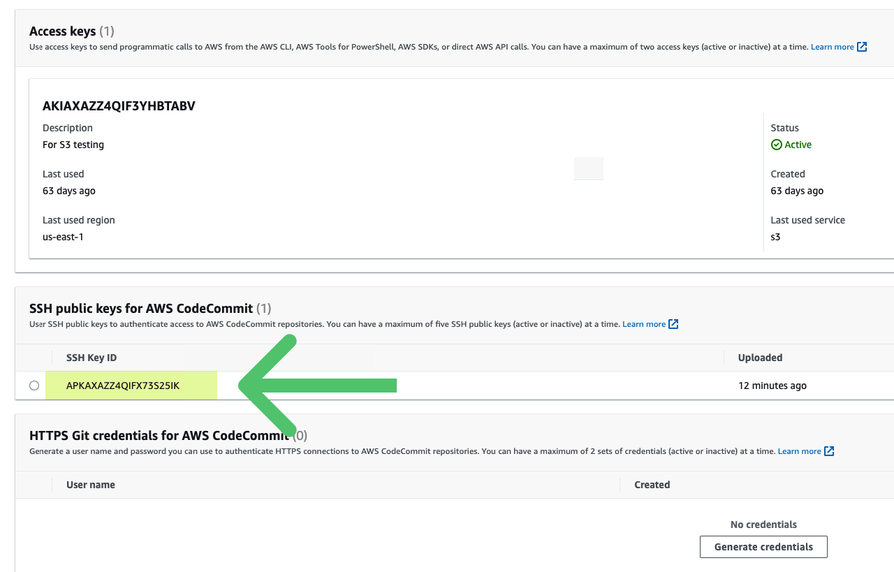 Configuring AWS CodeCommit